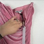 Dolls Kill 𝅺 Tic Toc Velvet Strapless Bodycon Dress Pink Sz S‎ NWT Photo 5