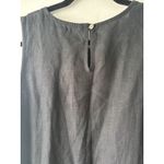 Magic  LINEN Black Linen Asymmetrical Flowy Light‎ Dress Royal Toscana Size Small Photo 9