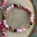 Handmade  Rose Quartz + Tigers Eye + Hematite Butterfy Bracelet Photo 0