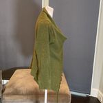 Women’s Casual Green Knitted Sweater Wrap Around Design with Tassels Size S NWOT Green Photo 3