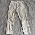 American Eagle  White Ripped Mom Jeans Photo 0
