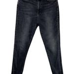 DL1961 Chrissy Ultra High Rise Skinny Black Denim Jeans Stud Embellished Sz 29 Photo 0