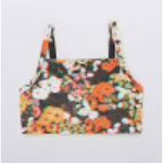 Aerie Brand New ‎ Offline Blurry Black Floral Sports Bra Multi-Color Size Medium Photo 6