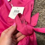Selfie Leslie  Medellin Gathered Detail Side Tie Wrap Dress Hot Pink NWT Photo 9