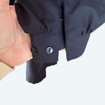 Alicia Vintage Black Peter Pan Collar Blouse Goth Secretary Puff Sleeve Size 14 Photo 6