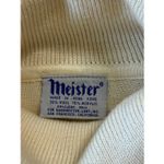 Vintage Meister Cream Turtleneck Sweater Corded Embroidery Size S Photo 1