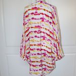 Anthropologie NWT  Pink Yellow  Dip Dyed Cocoon Kimono Photo 3