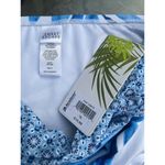 Tropical Escape Bikini Bottom Womens Size 16  Twist Waist Blue Tropical Print NEW Photo 3