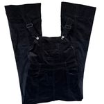 Anthropologie  Pilcro and The Letterpress Velvet Overalls Black Size 26 Petite Photo 5