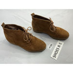 Womans Lauren Ralph Lauren Malva Chukka Boots 7 B Rust Suede Lace Up Brown Photo 1