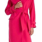 EXPRESS New Sz Small S Pink Belted Tie Waist Trench Coat jacket shawl collar Photo 0