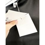 By Malene Birger Wick Curved Side Slit Black Satin Maxi Skirt Size 36 NWT Photo 5