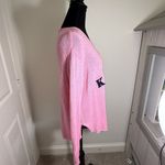 Simply Southern Pink V-Neck Sweater with Playful Text Photo 4