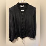 Lola and Sophie black full zip lightweight jacket sz‎ large Photo 2