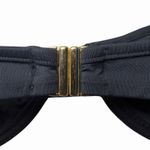 Fisch Womens Italia Bikini Top Jet Black XS Underwire Made Italy Luxury Swim Photo 6