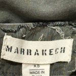 Anthropologie Marrakech  Women’s Size XS Faded Black Cotton Meri Moto Jacket Photo 7