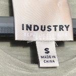 Industry  Green Tiered Short Sleeve Dress S Photo 2