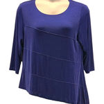 Chicos Womans Slinky Knit Tops XL Blue Photo 0