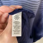 Athleta Sunkissed Midi Summer Dress Nautical White Black Stripe Blue Ombre Small Photo 5