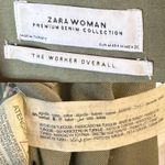 ZARA The Worker Overall Jumpsuit Green Photo 4