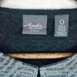 Chico's  Travelers Evening Exquisite Metallic Spark Long Fly-Away‎ Jacket … Photo 6