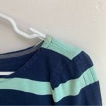 J.Crew  Blue & Mint Green Striped Shirttail Dress Photo 8