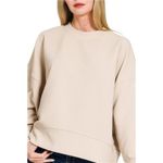 Zenana Outfitters ✨NWT ‎ Ribbed Balloon Sleeve Sweatshirt Photo 1