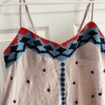 THML Women's M Beige Embroidered Boho Camisole Tank Top Boho Chic Photo 3