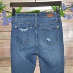 Judy Blue Skinny Jeans Ladies 3 26 Distressed Stretch Denim Pants Raw Cuffed Hem Photo 5