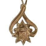 417 10K Diamond Pendant w/ 14K Yellow Gold Chain Necklace Photo 5