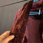 Free People Westwood Cardigan M NWT Dark Berry Hooded Velvet Wrap Whimsygoth Photo 12