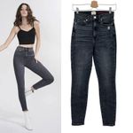 Alice + Olivia Good High Rise Ankle Skinny Jeans Black Magic Wash Size 27 Photo 1