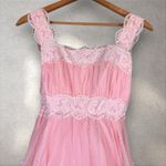Vtg Mike Bennet Romantic Dress Gunne Sax‎ Prairie Lace Coquette Fairy Fits Sz 6 Pink Photo 1