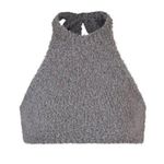 SKIMS NWOT  Smoke Gray Cozy Knit Halter Bra Top Photo 1