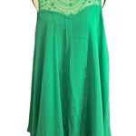 ASOS | Tiny FLAW Women's Green Lace Button Back Halter Shift Dress Sz 8 Photo 0