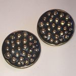 Fernando Originals Elegant Black Gold Tone Clip On Earrings Photo 2