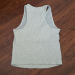 Vuori  Gray Ribbed Chic Athleisure Casual Trendy Racerback Padded Tank Size XS Photo 1
