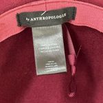 Anthropologie NWOT Wine Red Adjustable Felt Fedora Hat Photo 6