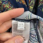 Free People Blue & Green Floral Paisley Balloon Sleeve Tunic Mini Dress XS Photo 10