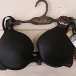 Marilyn Monroe  Intimates Push Up Bra 34D Black Sexy Lace Band Front Closure Photo 1