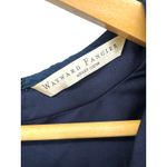 Wayward Fancies eShakti Blue Gradient Star Print Midi Dress Long Sleeve Ruched‎ Size M Photo 3