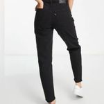 Levi's NWT  High Waisted Mom Jeans Flash Black 32X27 Photo 2