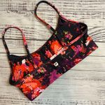 Fabletics  Red Floral Mosa Sports Bra. Size Small. Photo 2