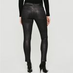 AG Adriano Goldschmied NWT The Farrah High-Rise Skinny Shimmer Black Jeans, 33 Photo 7