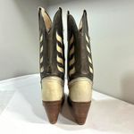 Frye Vintage ‎ Western Leather Metallic Cowgirl Boots Womens 6.5B Photo 2