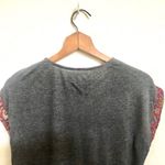 Anthropologie  floral cap sleeve top Photo 6