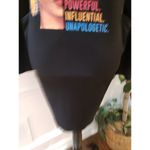 Womens Shirt Dress Size M Black Graphic Print Long Sleeve Loose Pockets Pullover Size M Photo 8