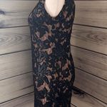 Dress the Population Black Lace Sequin A-line Sleeveless Dress Photo 6