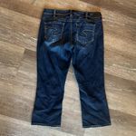 Silver Jeans  aiko kick flare Capri Cropped Denim Jeans Photo 6