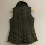 Michael Kors womens army green faux fur quilted vest size S Photo 8